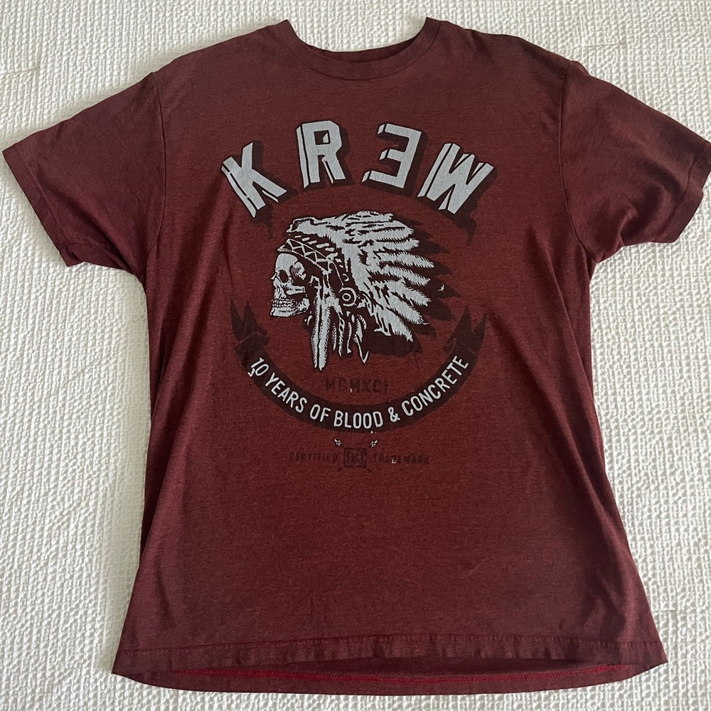 Men's KREW Maroon Graphic T-Shirt